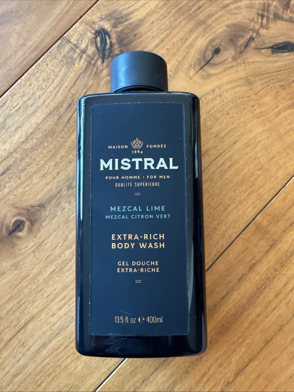 New MISTRAL Men's Extra Rich Gel Body Wash Mezcal Lime 13.5 Fl. Oz